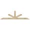 Ekena Millwork Saratoga Rough Sawn Timber Gable Bracket, Douglas Fir, 72"W x 21"H x 2"D x 4"F, 7/12 Pitch GBW072X21X0204SAR00RDF - alternate 1